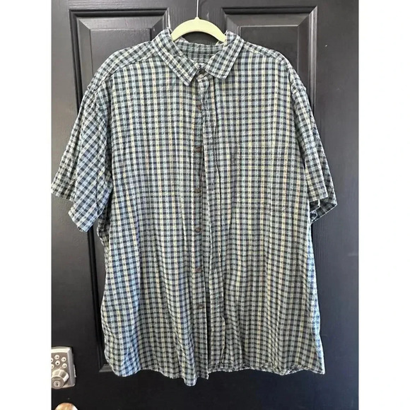 Woolrich Green Plaid Cotton Casual Shirt Size XXL - Picture 1 of 4